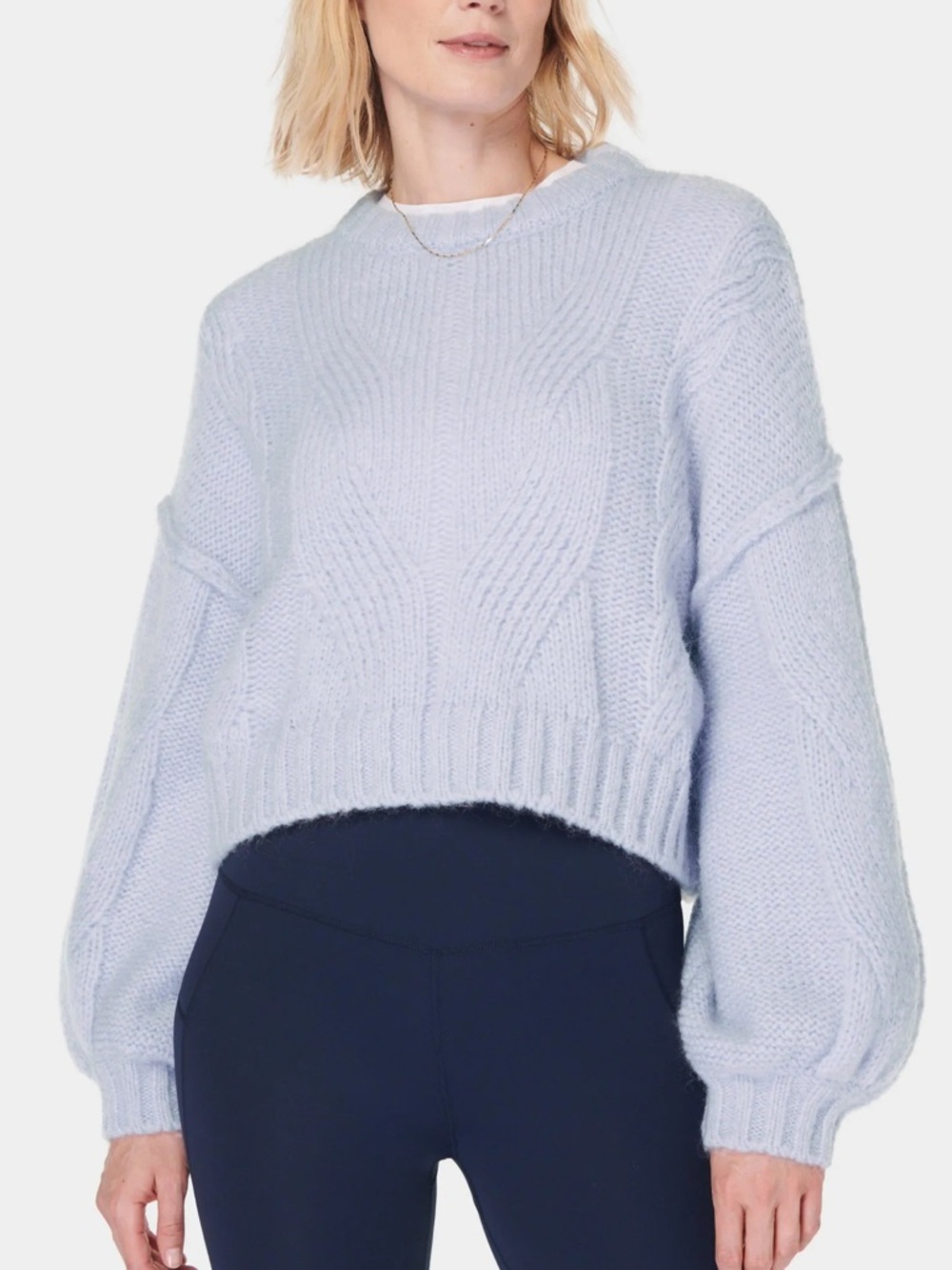 Oversized cable knit sweater